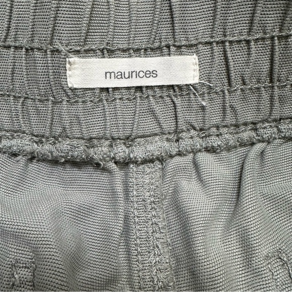 Maurices Women’s Medium Green & Mustard Cotton Blend Drawstring Shorts Bundle - Picture 5 of 9